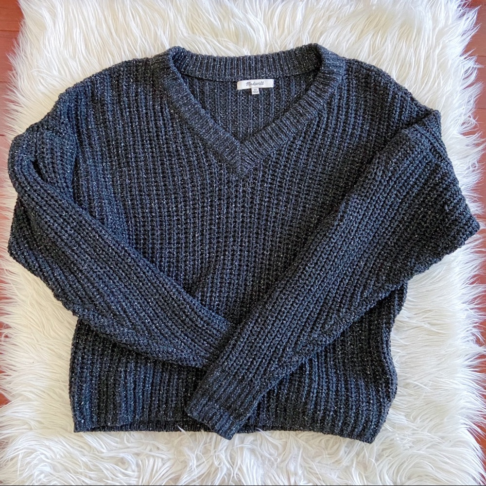Madewell Gray Knit Sweater XS